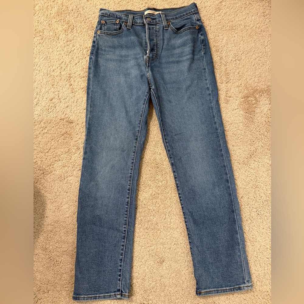Levi’s Wedgie Straight Blue Denim Jeans